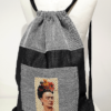 black_denim_back_pack_tropical_frida_kahlo_gray_5